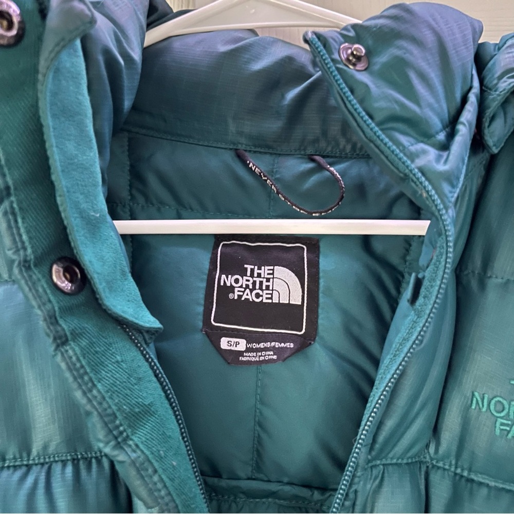 Teal The North Face Parka puffer jacket - Picture 2 of 3
